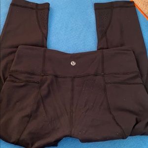 Lululemon Wunder Under Crop SE Laser Cut